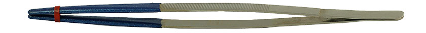 Value-Tec 255.MS, 10 Zoll lange, robuste Pinzette mit PVC-beschichten Spitzen, 255 mm, Edelstahl